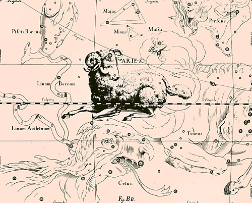 сузір’я Овна Сузір’я Овен з Атласу Uranographia Яна Гевелія (1690)