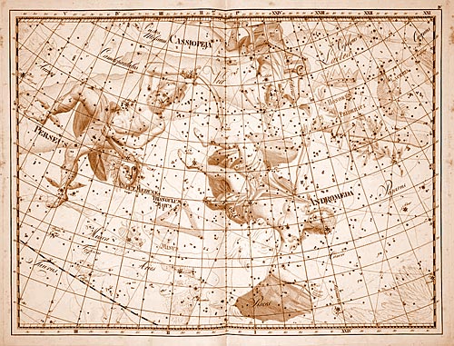 сузір’я Персей Сузір’я Персей з Атласу Uranographia J. E. Bode (Берлін 1801)