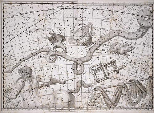 сузір’я Гідра Сузір’я Гидра з Атласу Uranographia J. E. Bode (Берлін 1801)