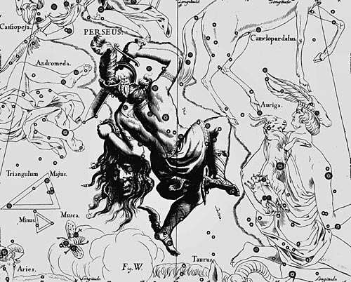 сузір’я Персей Сузір’я Персей з Атласу Uranographia Яна Гевелія (1690)